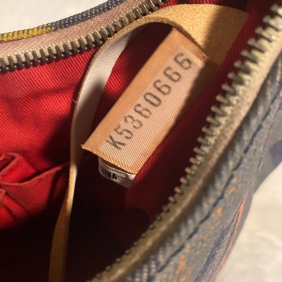 Dooney & Bourke - VINTAGE Y2K Denim Graffiti Paint Splatter Purse - Picture 11 of 14